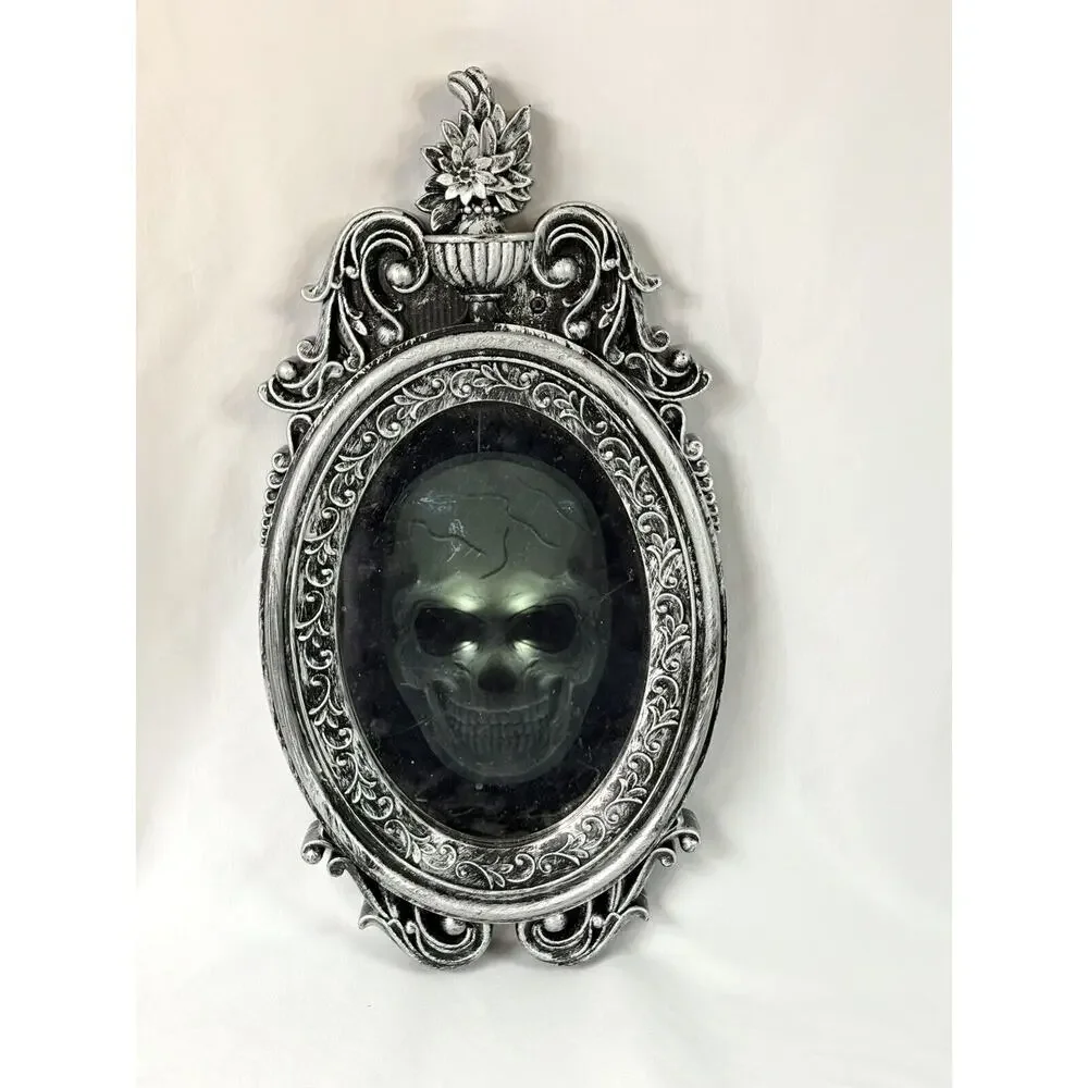 Halloween Gothic Animated Spooky Mirror Lights Sound Party Prop Decoration
